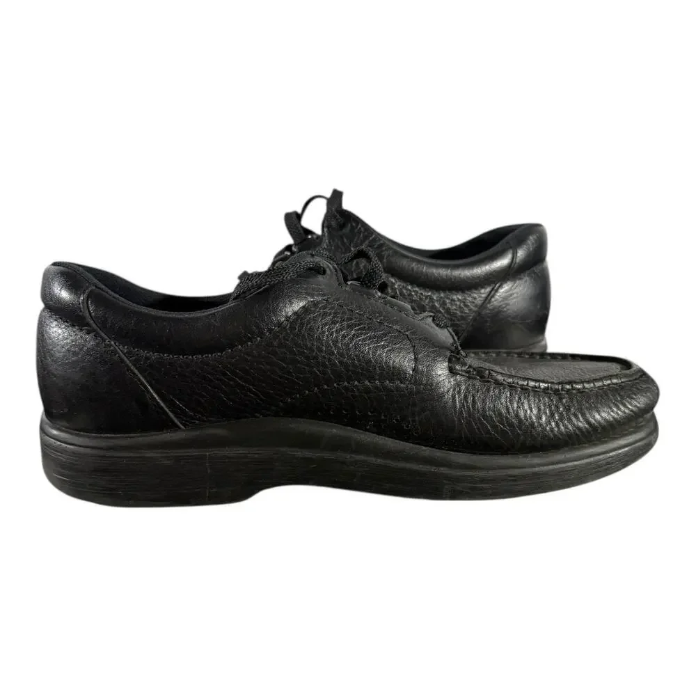 SAS Bout Time Shoes Men’s Size 8.5 M Black Leather Moc Toe Lace Up Comfort
